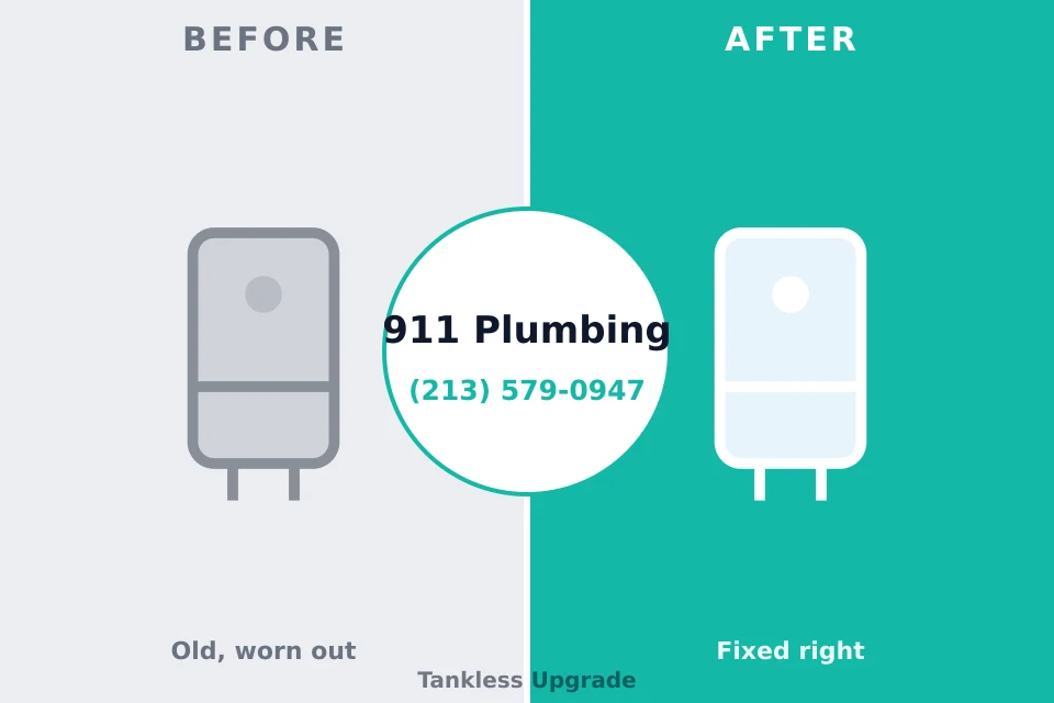 Before and after: plumbing company St. Johns, MI
